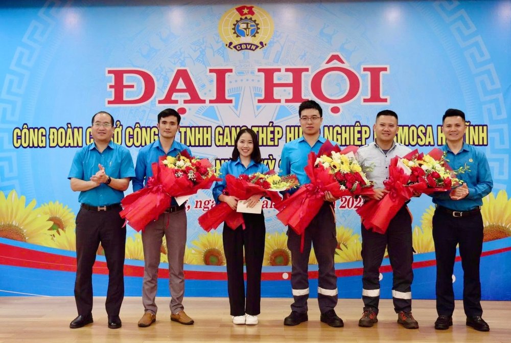 The Trade Union of Formosa Ha Tinh Steel and occasion Company Limited held its 3rd Congress for the 2025-2030 term. Photo: Ha Tinh Trade Union