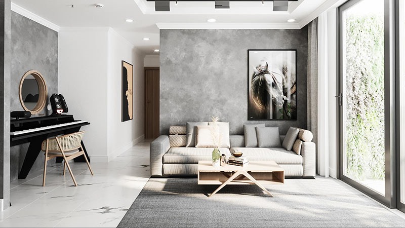 アート作品や写真で家の壁を単調にしないハイライトを作成します。グラフィック: フォン・ズイ