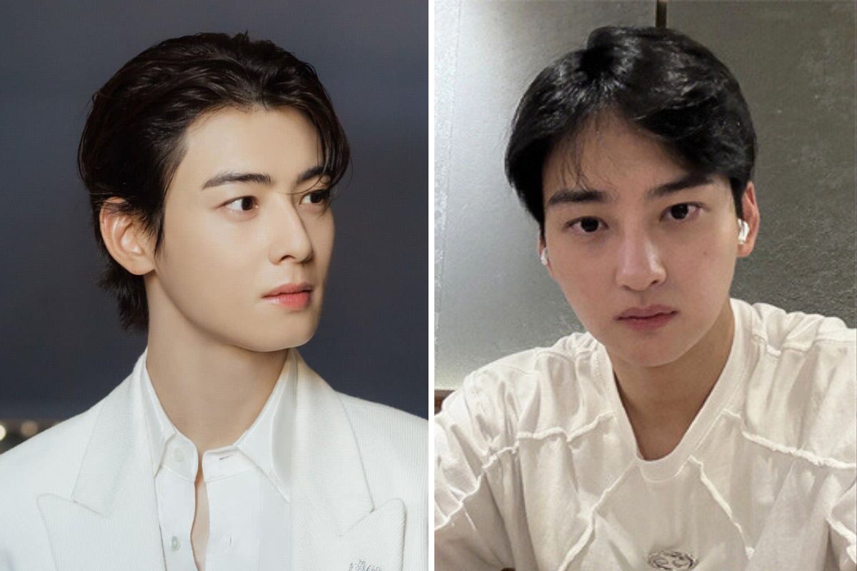 Cha Eun Woo and his younger brother. Photo: cut from video