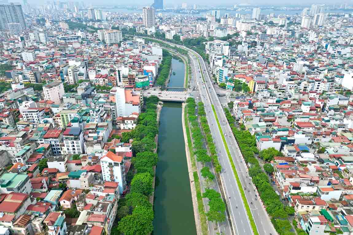 To Lich River, Hanoi. Photo: Song Huu
