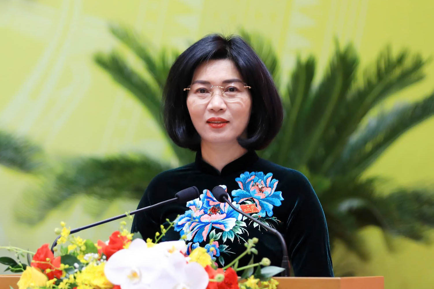 Ms. Phung Thi Hong Ha - new Chairwoman of the Hanoi People's Council. Photo: Viet Thanh