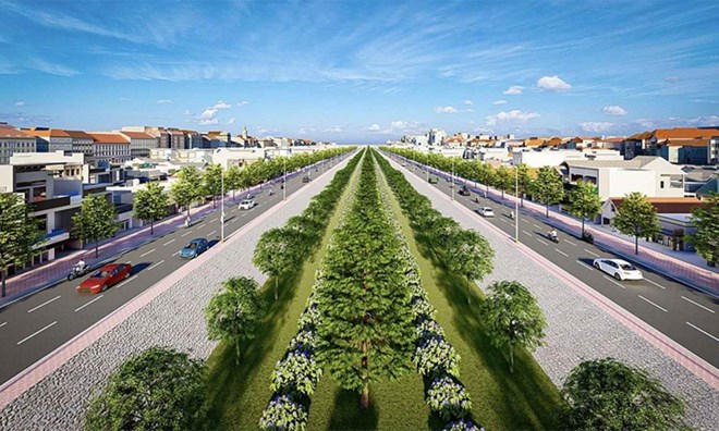 Phoi canh Vanh dai 2 TPHCM doan tu dai lo Vo Nguyen Giap den Pham Van Dong. Anh: Ban Giao thong TPHCM