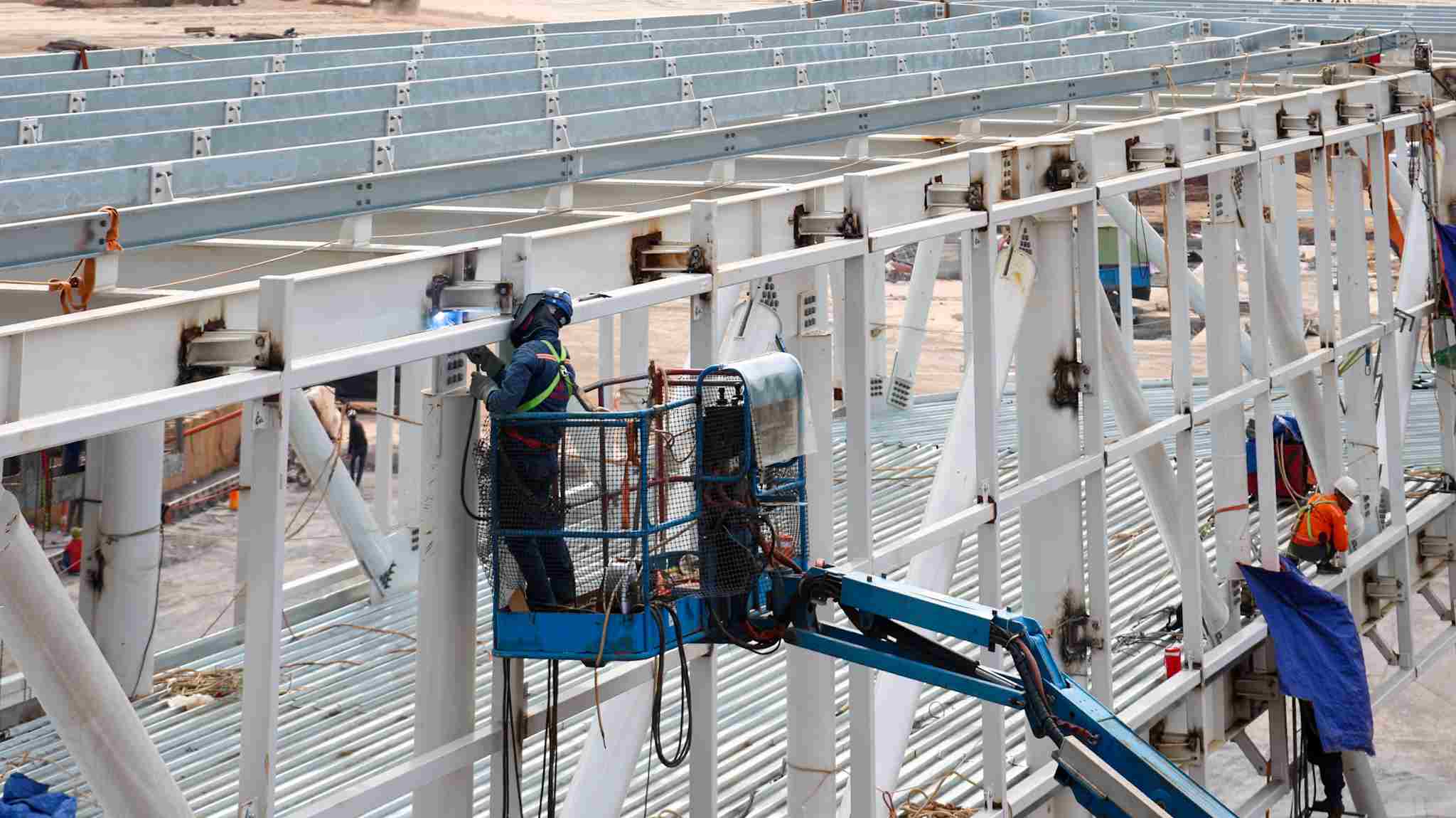 Thi cong Du an san bay Long Thanh.  Anh: HAC