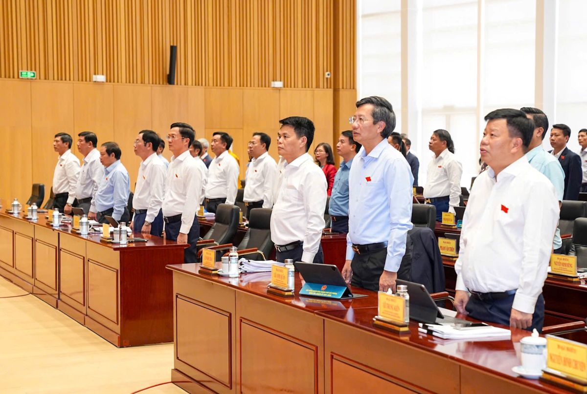 Cac dai bieu du ki hop 31, ki hop chuyen de HDND TP Hai Phong. Ảnh: Cong TTDT Hai Phong