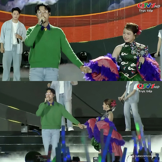 Den Vau nam tay Hoang Thuy Linh. Anh cat tu video