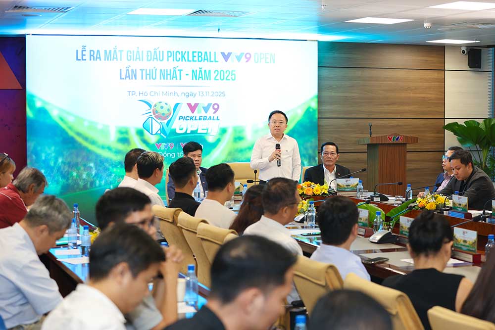 Toan canh buoi hop bao ra mat giai dau. Anh: Ngoc Thang