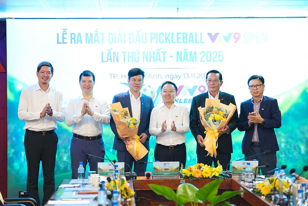 Launch of the VTV9 Open 2025 Pickleball Tournament. Photo: Ngoc Thang