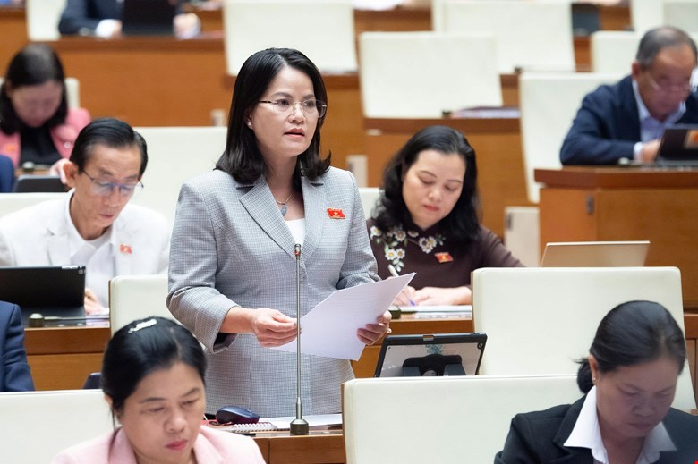 Dai bieu Nguyen Hoang Bao Tran. Anh: Quochoi.vn