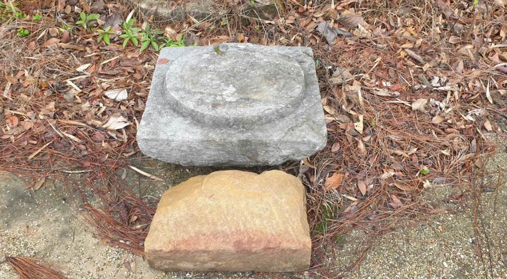 Mot chan de cot cua Am Duoc co chong cho trong rung Yen Tu. Anh: Nguyen Hung