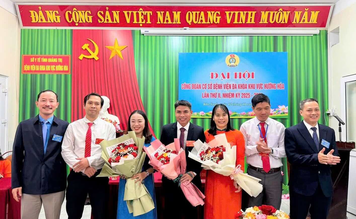 The Trade Union of Huong Hoa Regional General Hospital held its 2nd Congress for the 2025-2030 term. Photo: Quang Tri Trade Union
