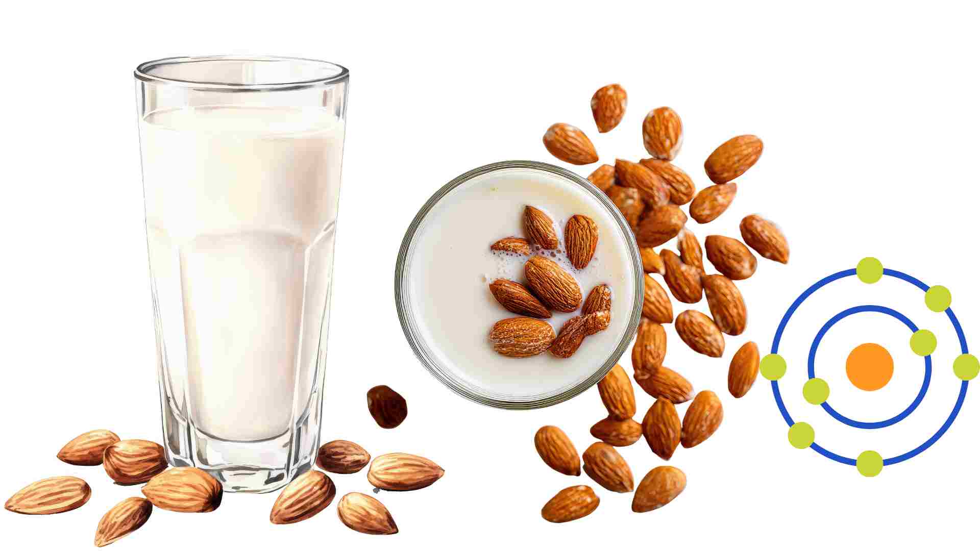 アーモンドミルクは抗酸化力を高めるのに役立ちます。グラフィック：ハ・メイ