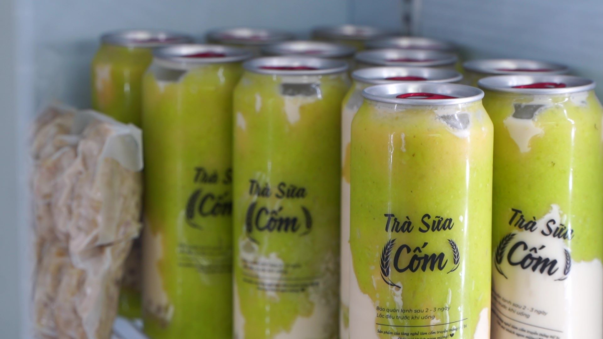 This year's green rice market is bustling with high demand from buyers. Photo: Minh Vu