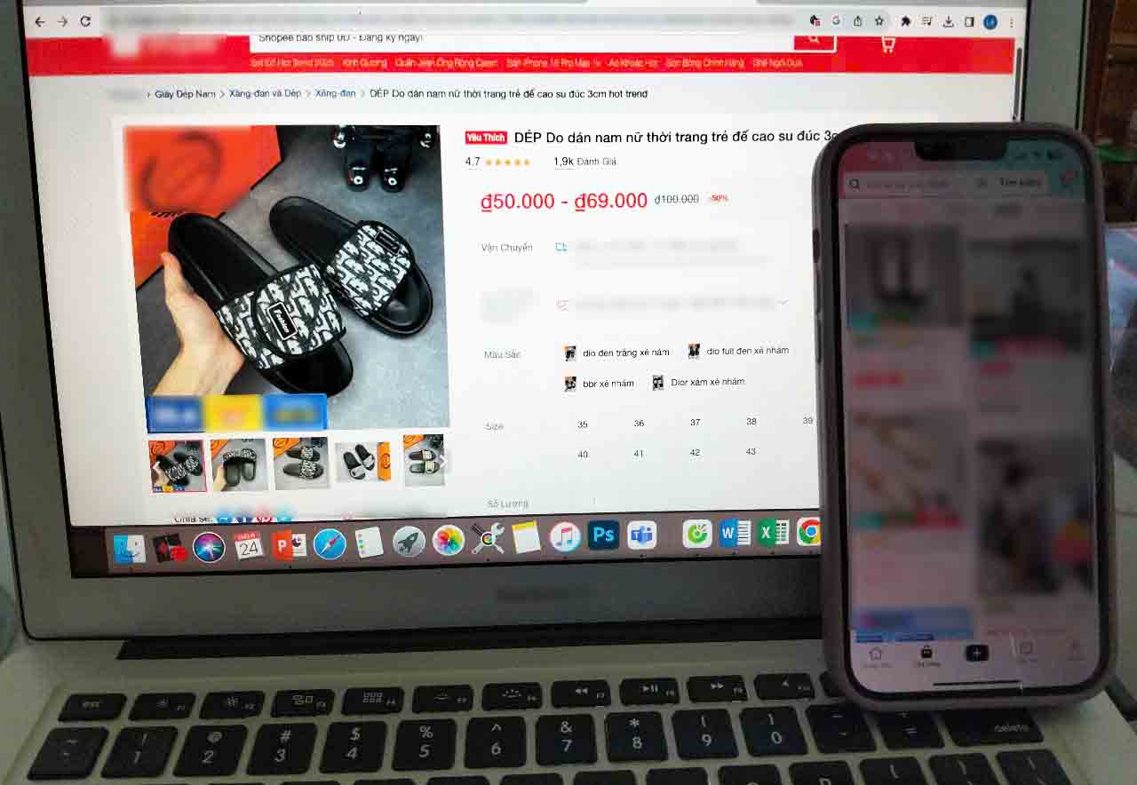 Thi truong TMDT that chat kiem soat. Anh: Ha May