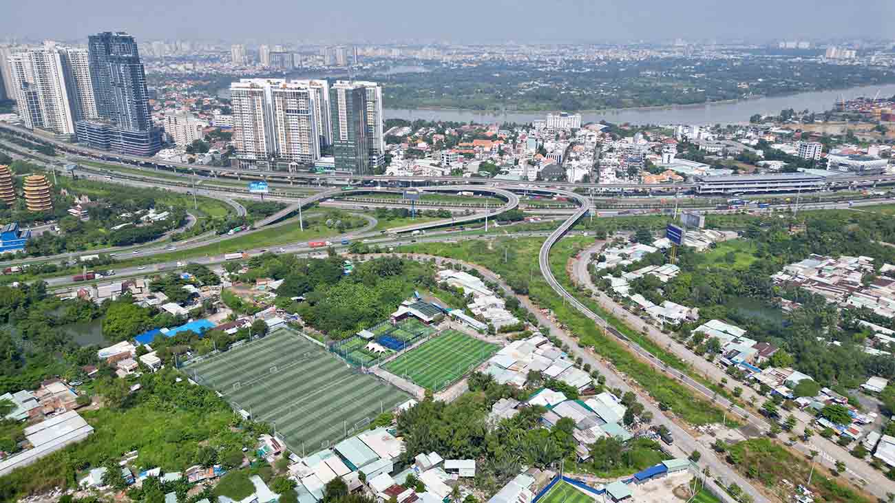 ホーチミン市のラックチエツ国立スポーツ複合施設の場所。  写真：トゥーさん