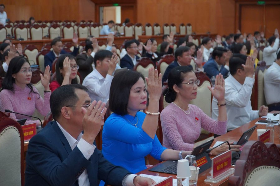 Dai bieu nhat tri cao voi noi dung cac to trinh. Anh: Phuong Thao.