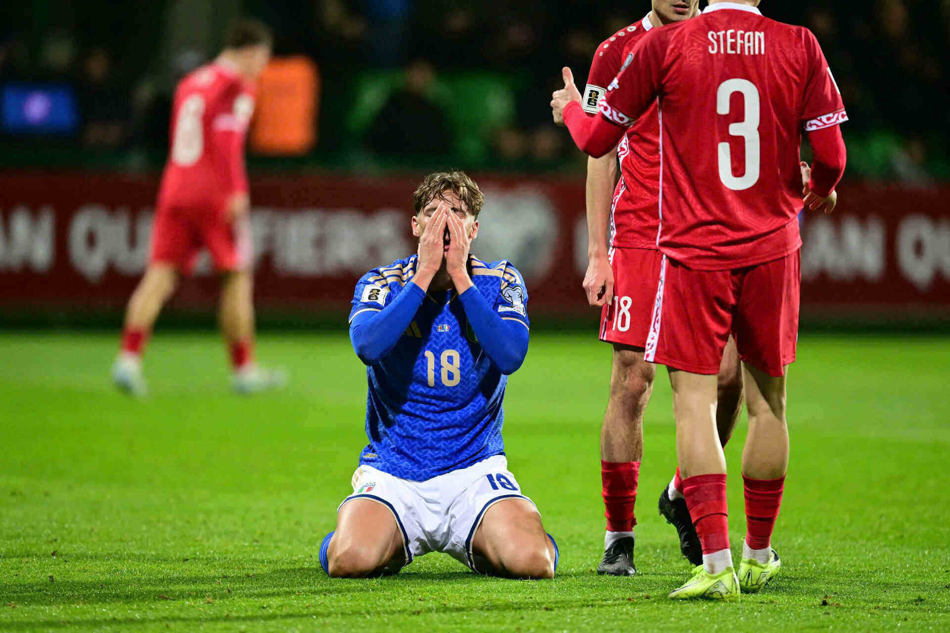 Italy should blame themselves if they lose their ticket to the 2026 World Cup. Photo: AFP