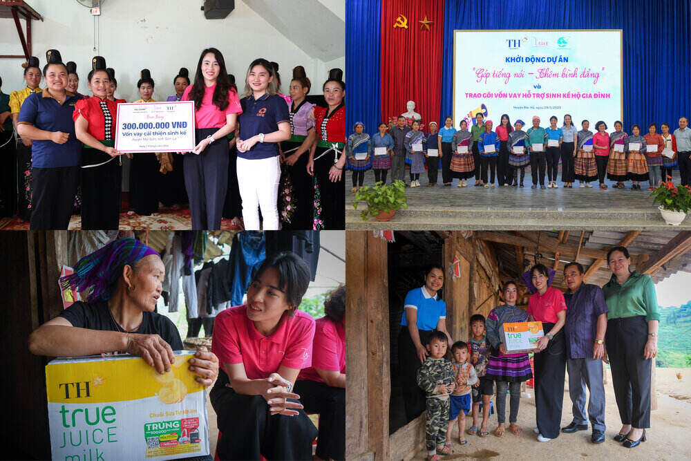 Quy Vi Tam Voc Viet den cac diem vung Dien Bien, Lao Cai ho tro phu nu trong cac nam 2023, 2024. Ảnh: ... 