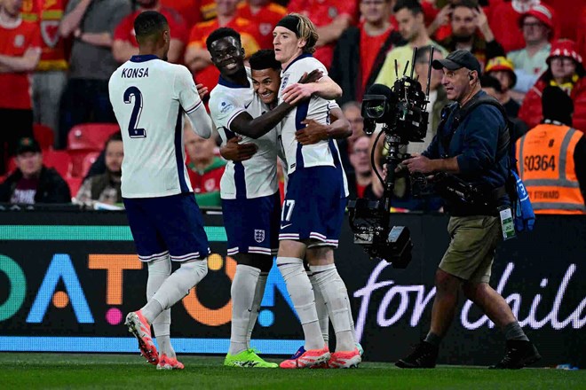 England won 2-0 against Serbia in the 2026 World Cup qualifiers. Photo: AFP