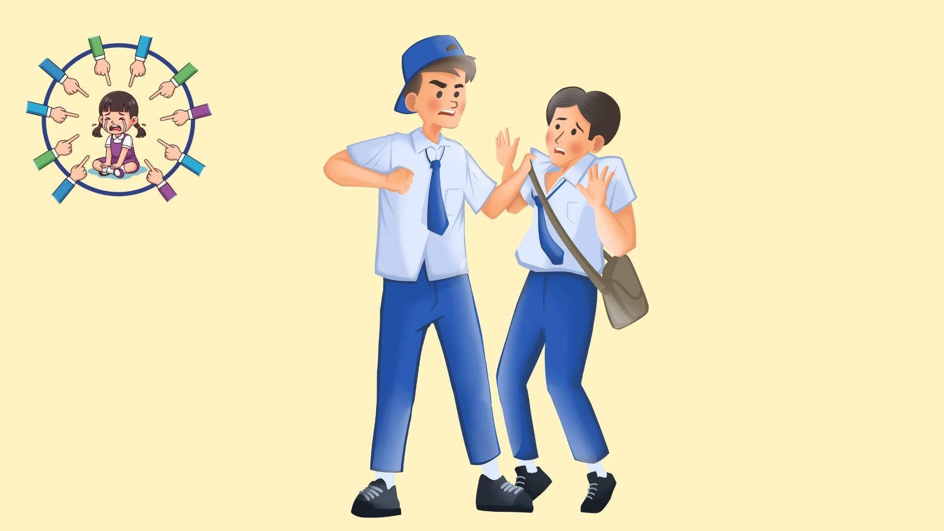 Cach vuot qua ton thuong tam ly do bi bat nat khi con nho. Do hoa: Bao Anh