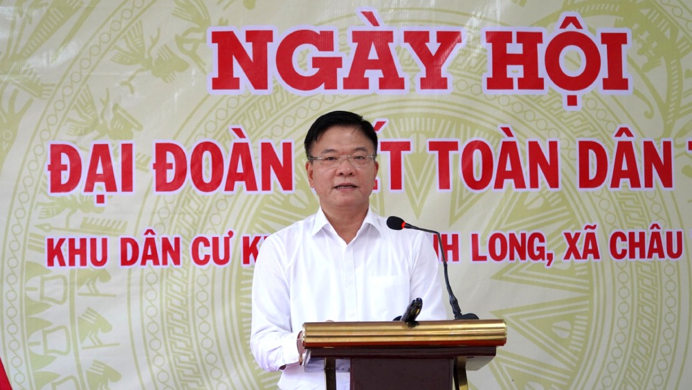 Pho Thu tuong Chinh phu Le Thanh Long phat bieu tai ngay hoi. Anh: Nam Phuong