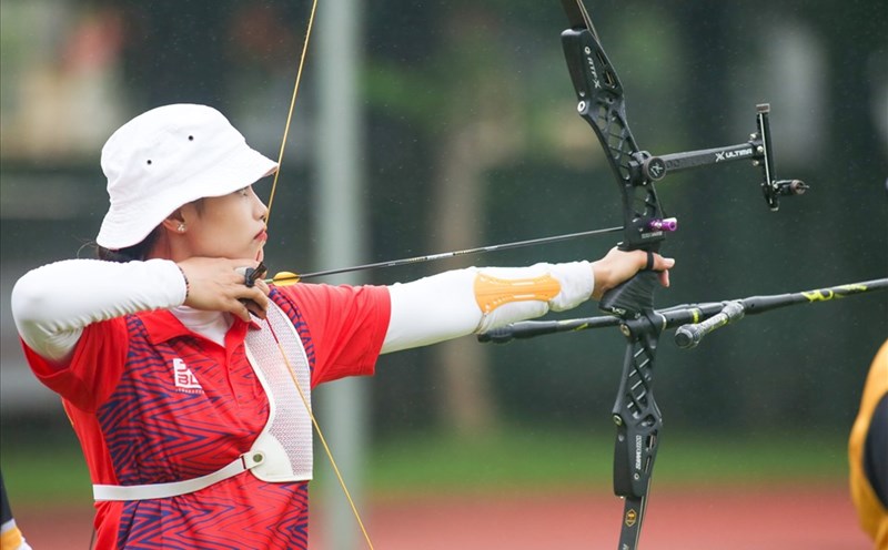 ベトナムのアーチェリーチームは、2025年のアジア選手権の後、第33回SEAゲームズに向けた準備に集中する。写真: Thanh Vu