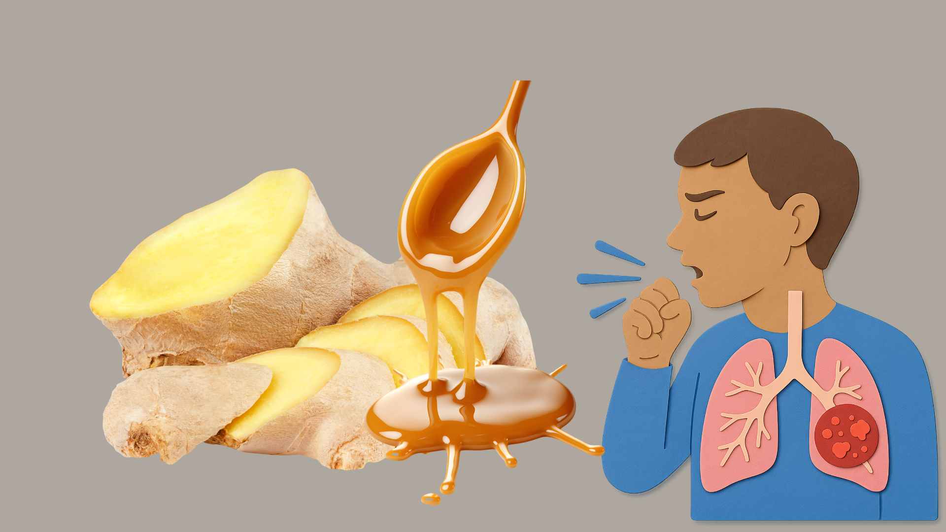 Ginger syrup is one of the natural cough reduction methods recommended by many experts. Graphic photo: Hoang Loc