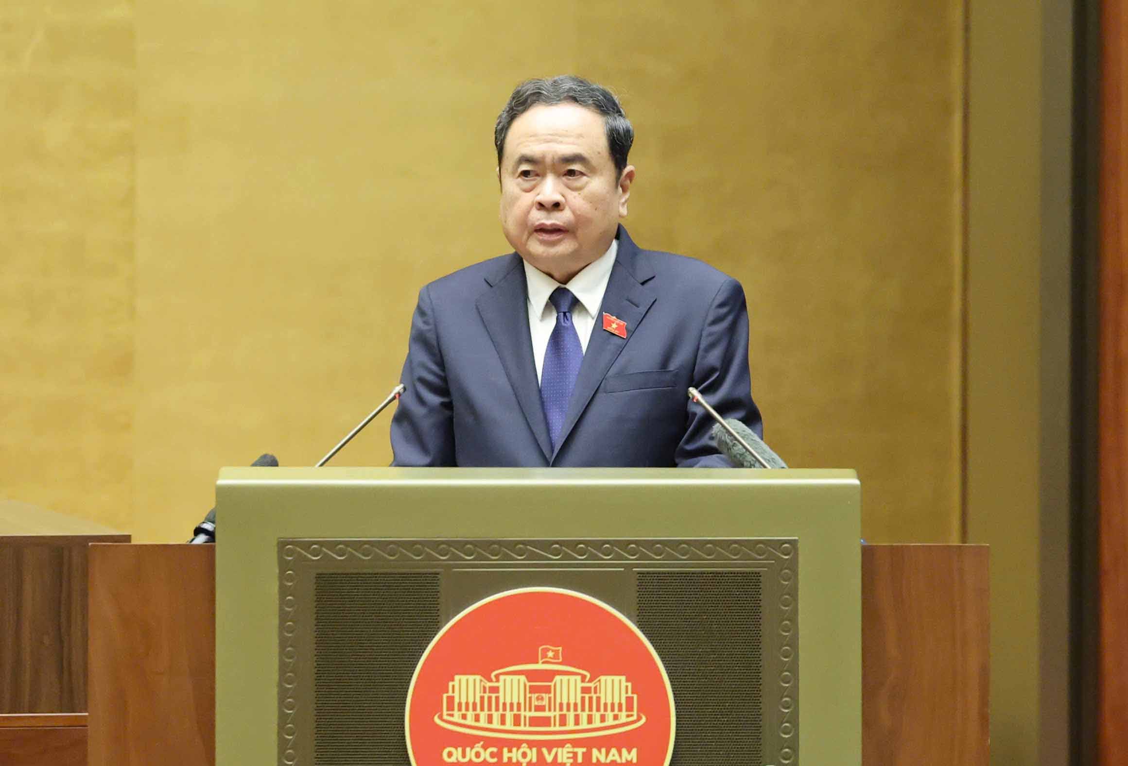 Membro do Politburo e Presidente da Assembleia Nacional, Tran Thanh Man. Foto: Pham Thang.