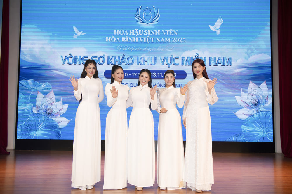 Cuoc thi “Hoa hau Sinh vien Hoa binh Viet Nam 2025” tiep tuc 