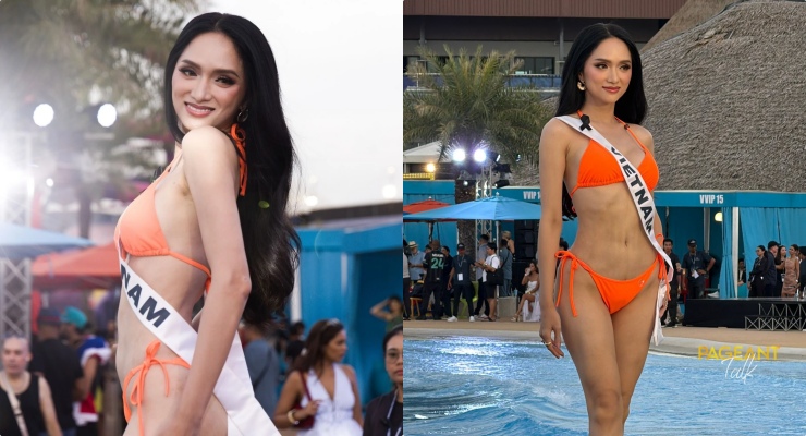 Huong Giang performs in a bikini at Miss Universe 2025. Photo: MU Organizing Committee.