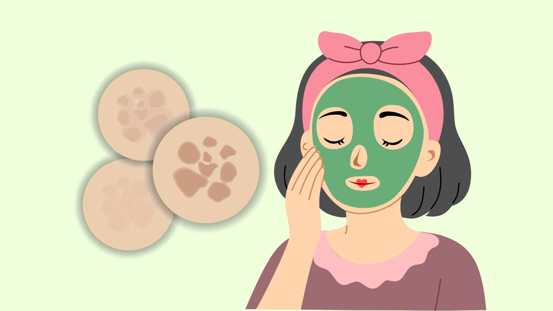 Some natural ingredients that can help reduce melasma. Graphic photo: Hoang Loc