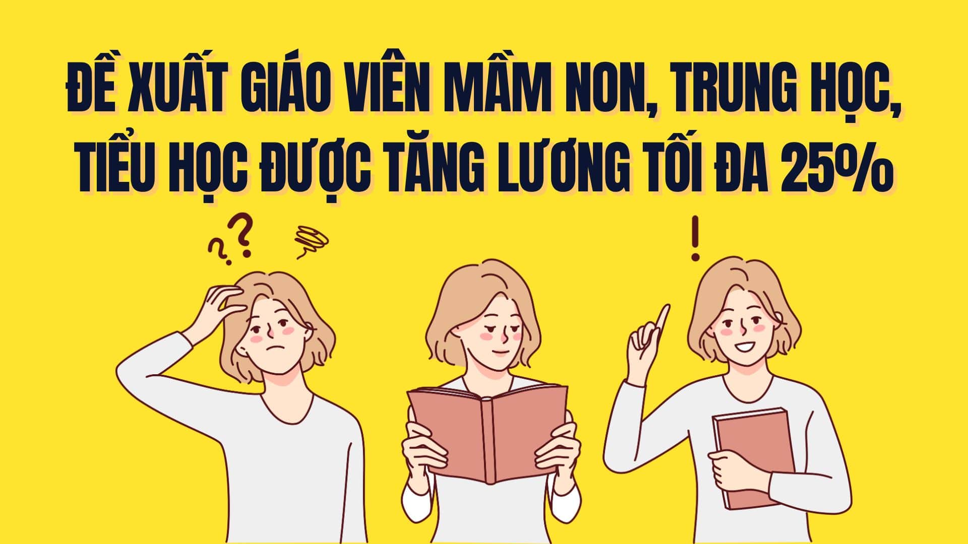 Preschool, secondary and primary school teachers will receive a maximum salary increase of 25% from 2026 as proposed. Graphics: Tra My