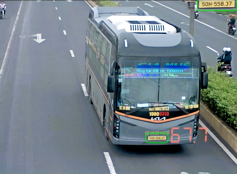 HCMC license plate vehicles were fined in Dong Nai. Photo: Dong Nai Police