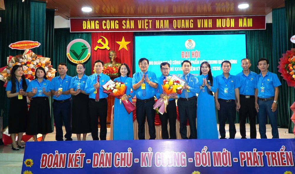 El Sindicato de la Sociedad Anonima Viet Trung organiza la XXVIII Asamblea General para el mandato 2025 - 2030. Foto: Sindicato de Quang Tri