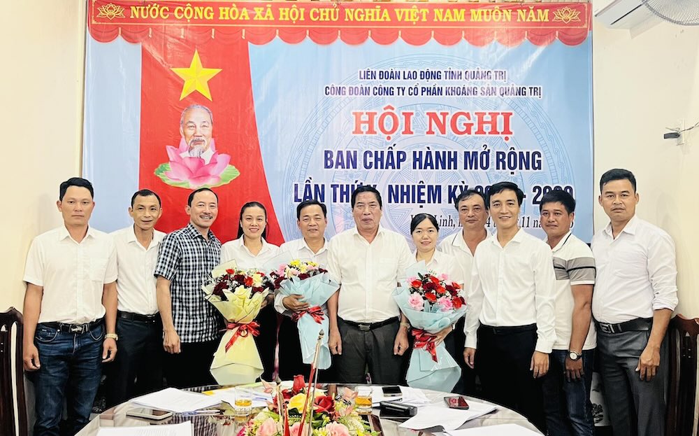 The Trade Union of Quang Tri Mineral Joint Stock Company held an Executive Committee Conference (expanded). Photo: Quang Tri Trade Union