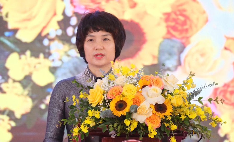 PGS.TS Nguyen Thu Huong phat bieu. Anh: Van Trang