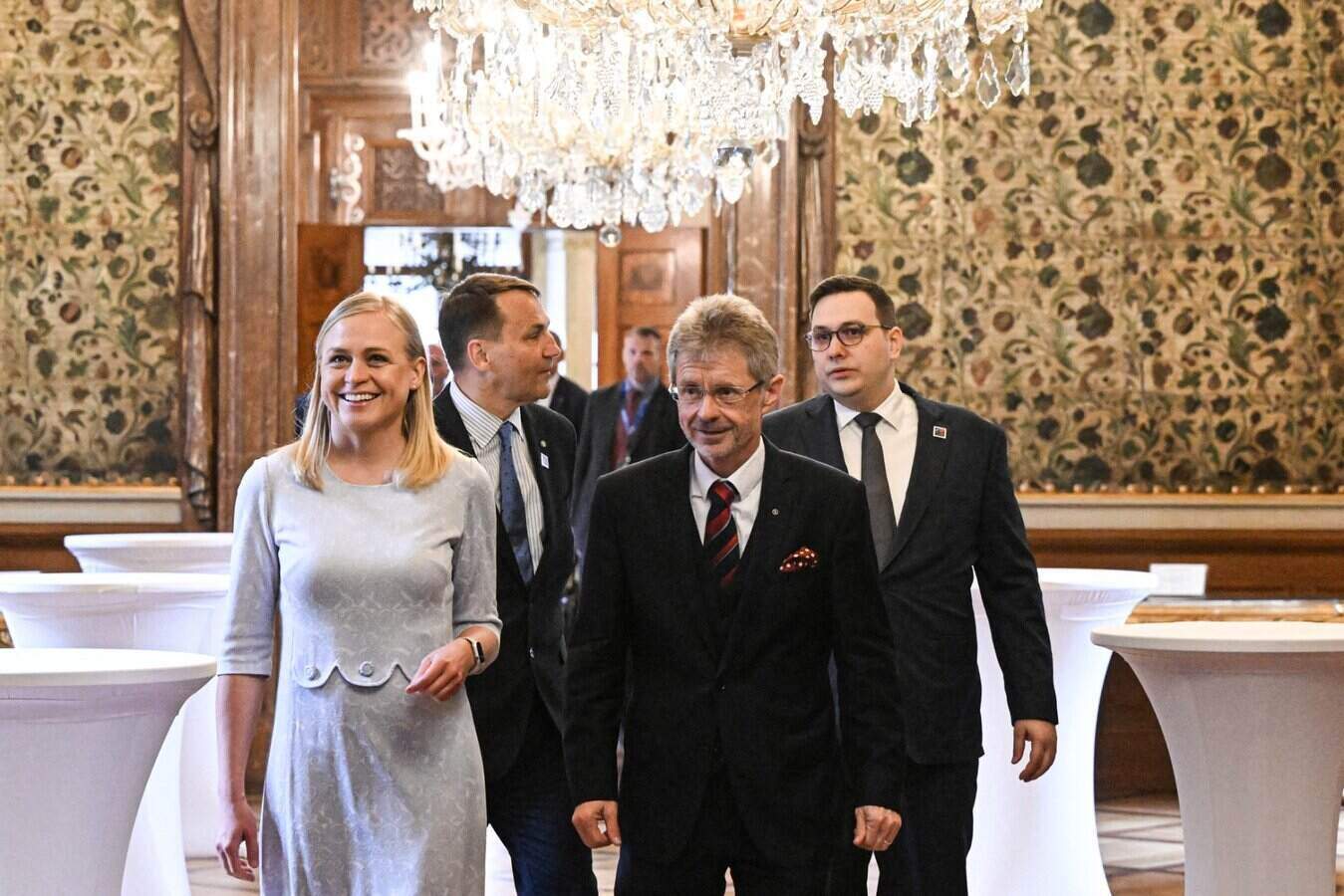Chairman of the Czech Senate Milos Vystrcil (headline right). Photo: AFP