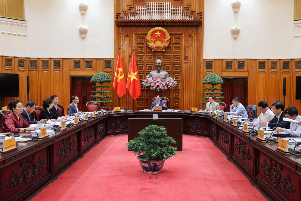 Quang canh cuoc hop. Anh: VGP