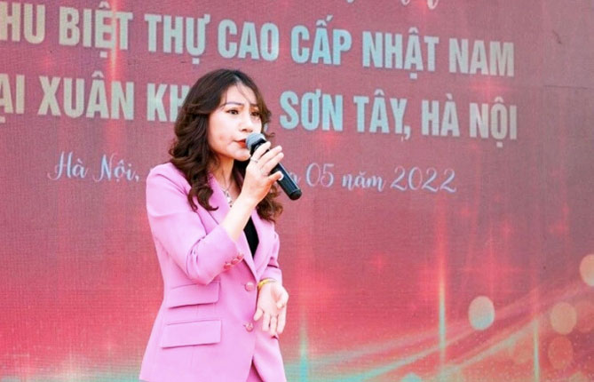 Bà Vũ Thị Thúy thời điểm chưa bị khởi tố. Ảnh: Bất động sản Nhật Nam