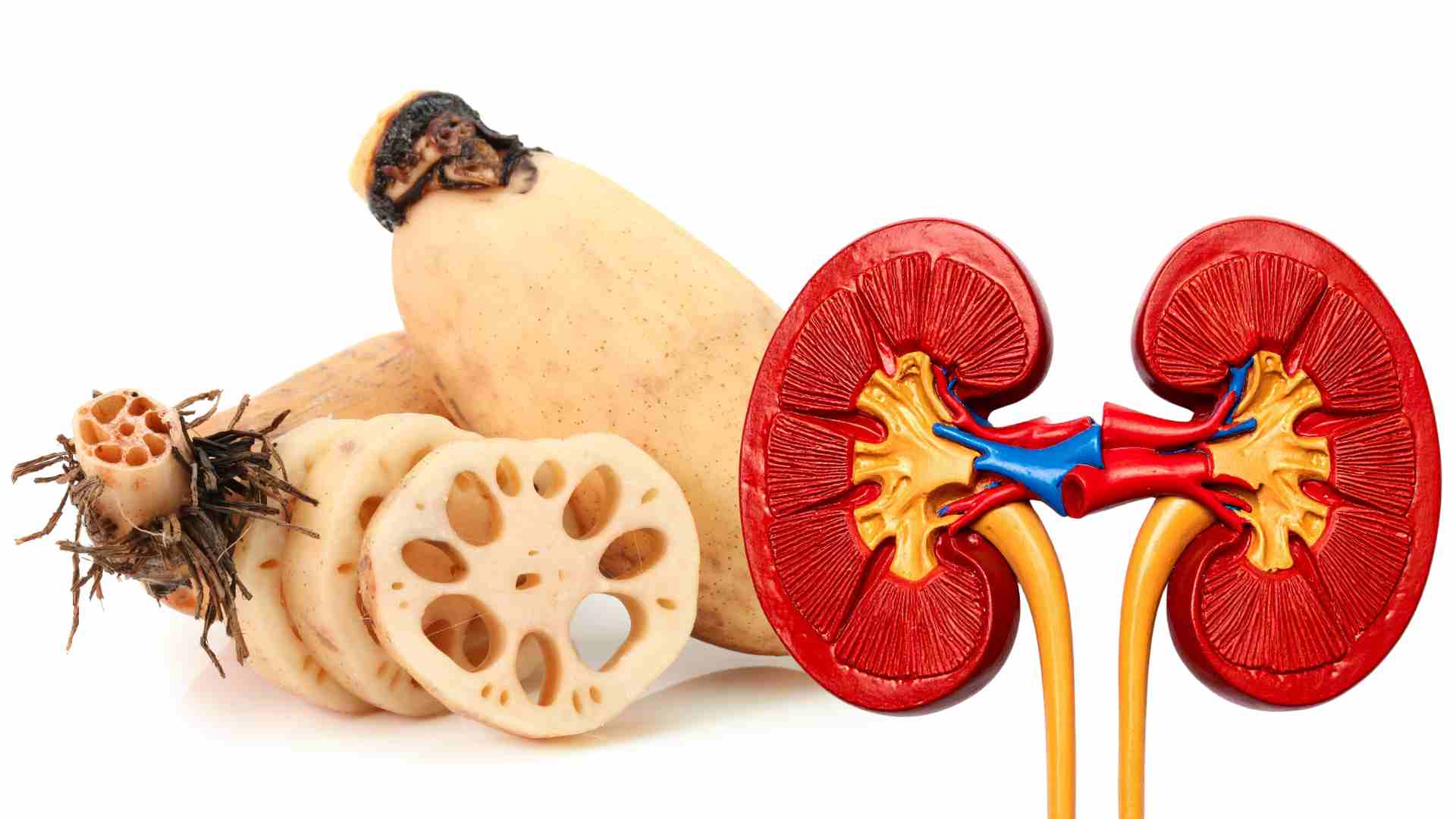 蓮根は腎臓を補うのに役立ちます。イラスト:Ha May