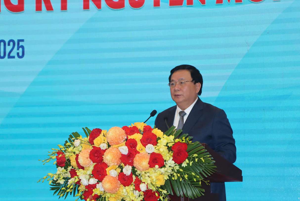 Giam doc Hoc vien Chinh tri Quoc gia Ho Chi Minh, Chu tich Hoi dong Ly luan Trung uong Nguyen Xuan Thang. Anh: Thach Lam