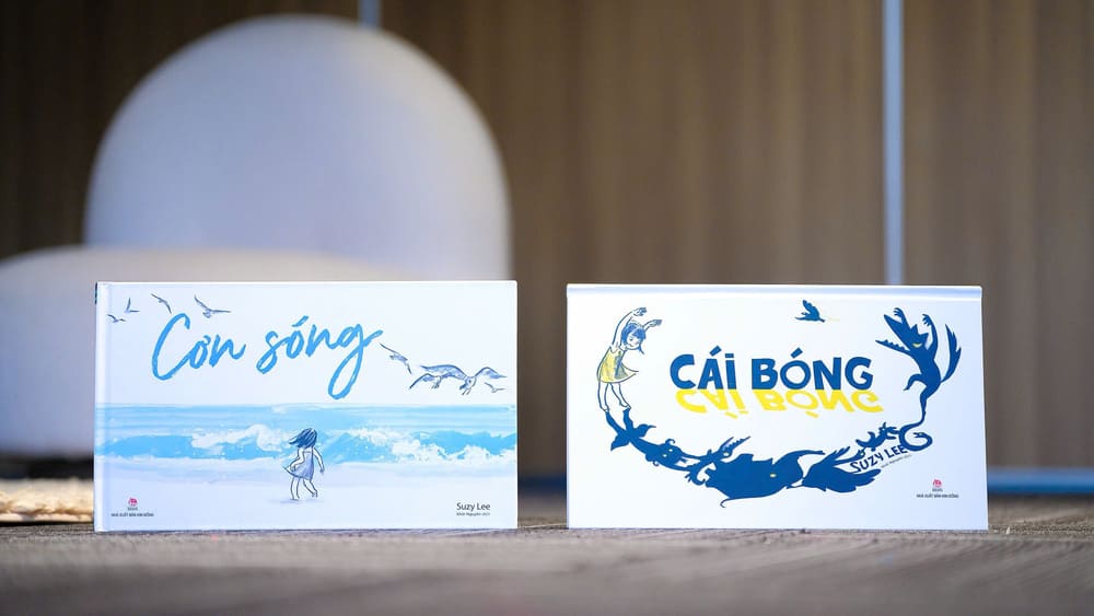 Los dos libros de pintura 'Con song' y 'Cai bong' de la autora Suzy Lee se presentan oficialmente a los lectores vietnamitas. Foto: Editorial