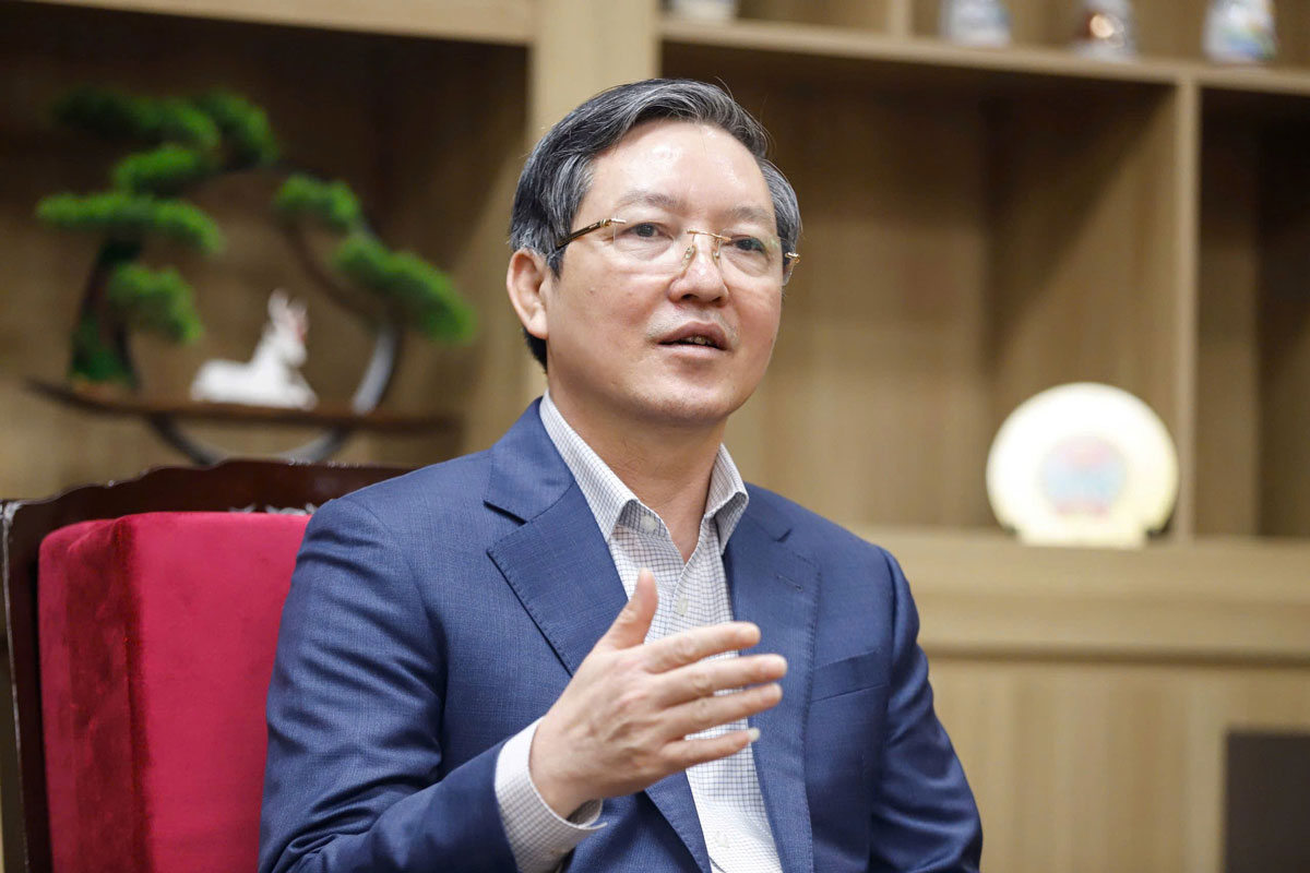 Ong Luong Quoc Doan - Uy vien Trung uong Dang, Pho Chu tich Uy ban Trung uong Mat tran To quoc Viet Nam, Chu tich Hoi Nong dan Viet Nam. Anh: Pham Hung - Ngoc Hai