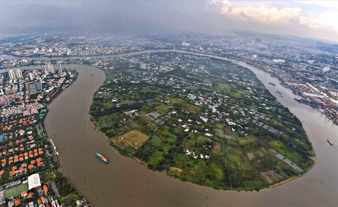 Binh Quoi - Thanh Da urban area has been suspended for more than 30 years. Photo: Anh Tu