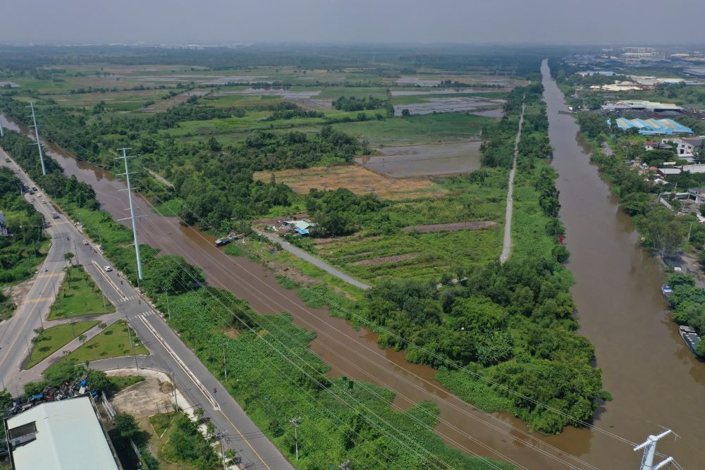 Vi tri xay khu do thi Dai hoc quoc te Berjaya. Anh: Anh Tu