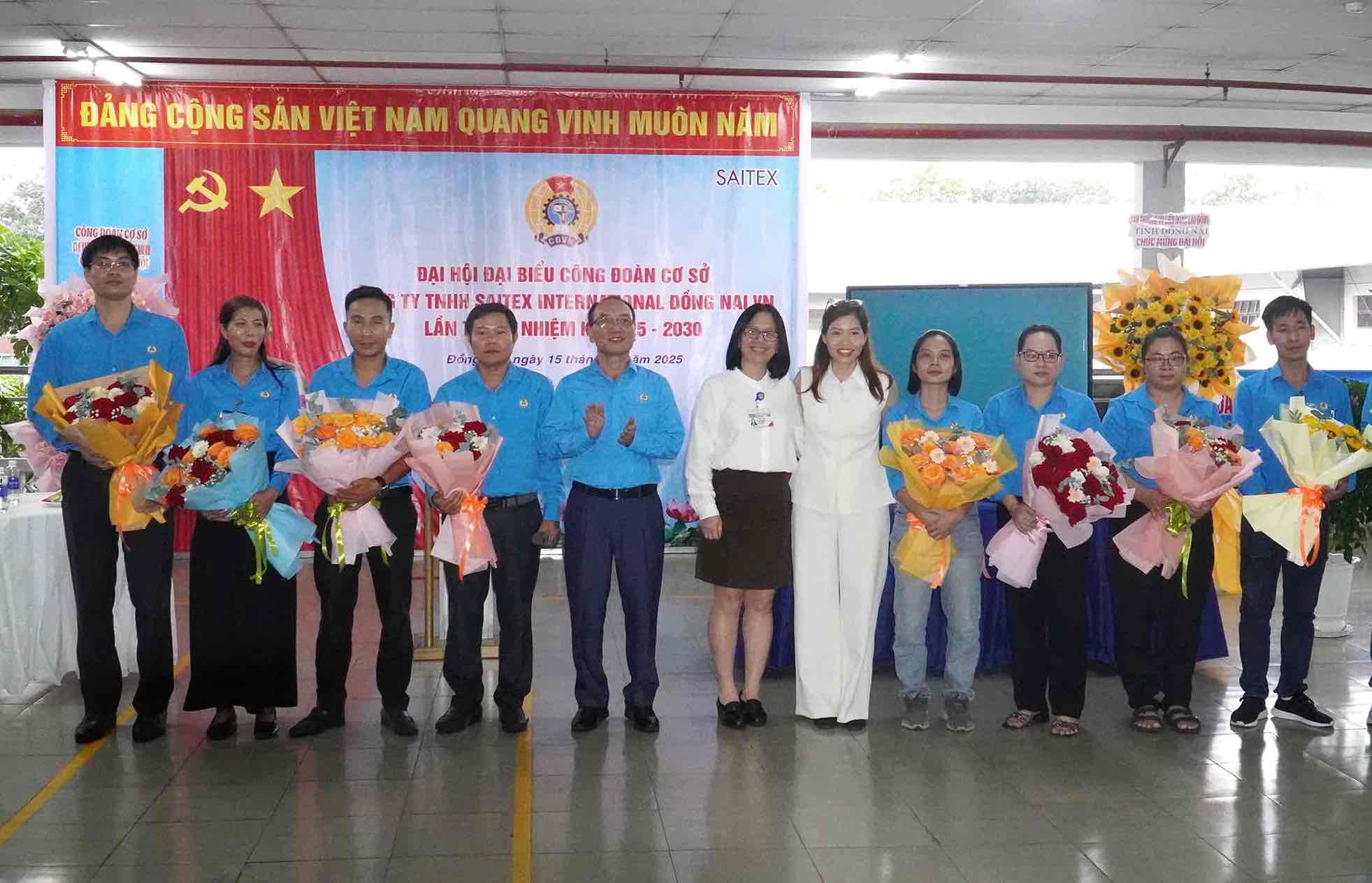 Inauguracion del III Comite Ejecutivo del Sindicato de Base de Saitex International Dong Nai Co. Ltd. mandato 2025 - 2030. Foto: HAC