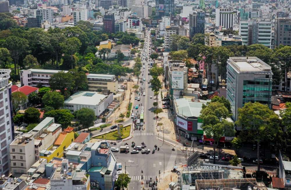  Ghi nhan ga S2 Tao Dan (day la nha ga dau tien cua tuyen Metro so 2, ket noi vao he thong nha ga trung tam Ben Thanh) cong tac giai phong mat bang, di doi ha tang da hoan tat. Ảnh: Anh Tu