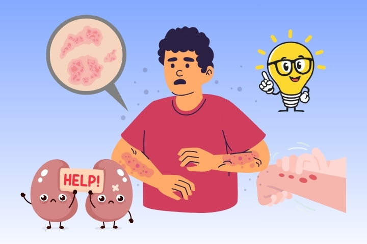 Tips on how to distinguish itching caused by kidney disease from common skin disease
