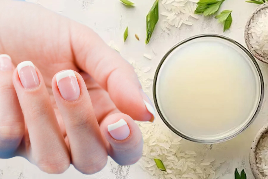 How to use rice water to nourish healthy nails. Graphics: Thien Nhan