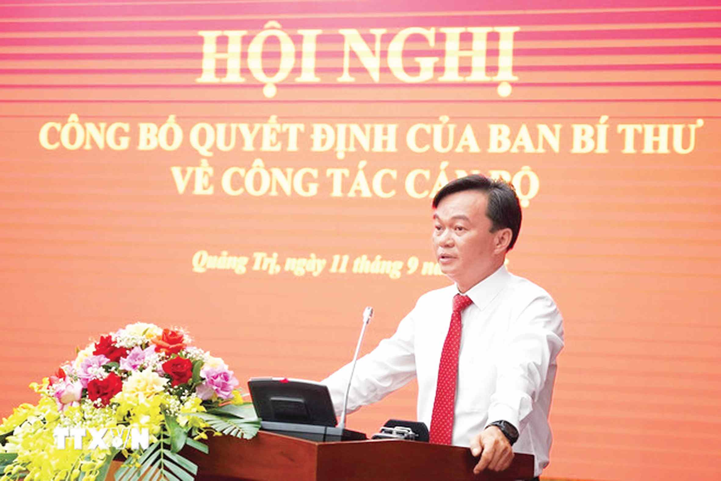 Sr. Nguyen Chien Thang Vicesecretario del Comite Provincial del Partido Provincial de Quang Tri Presidente del Comite del Frente de la Patria de la provincia de Quang Tri. Foto MTTQVN provincia de Quang Tri