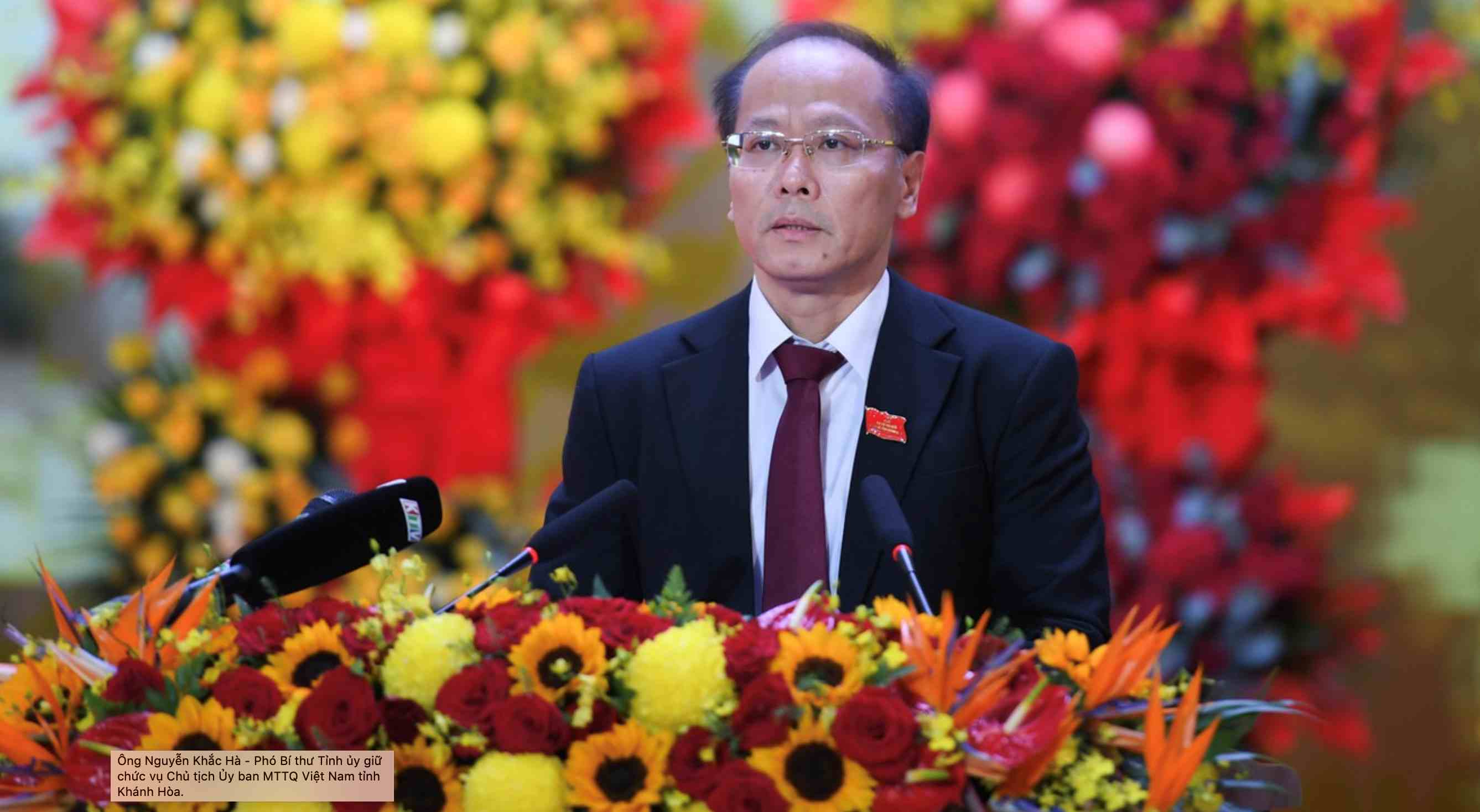 Sr. Nguyen Khac Ha Vicesecretario del Comite del Partido Provincial del Partido de Vietnam de la provincia de Khanh Hoa mandato 2024 - 2029. Foto: Loc Tho